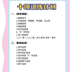 篮球个人技术入门训练60项是什么